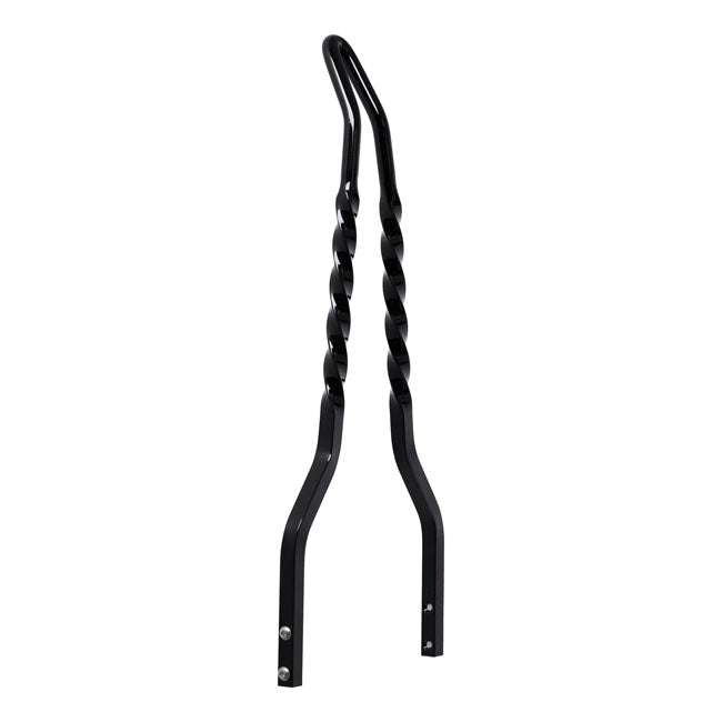 Cycle Visions Twisted Stick sissy bar 18", black Sissy Bars Cycle Visions