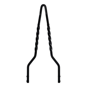 Cycle Visions Twisted Stick sissy bar 18", black Sissy Bars Cycle Visions