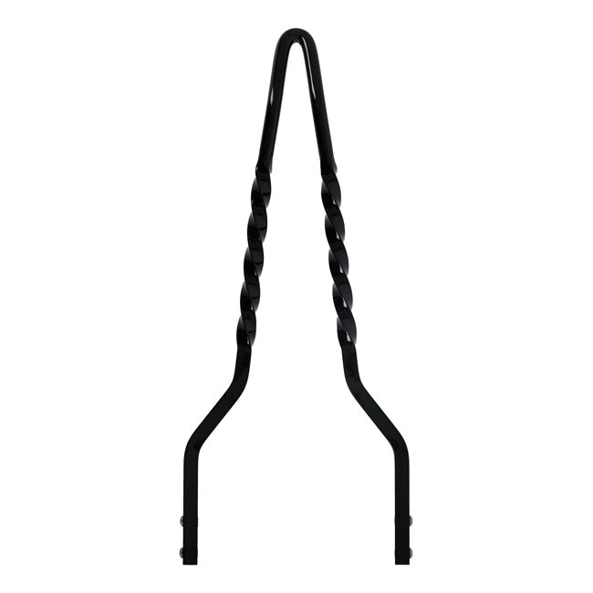 Cycle Visions Twisted Stick sissy bar 18", black Sissy Bars Cycle Visions