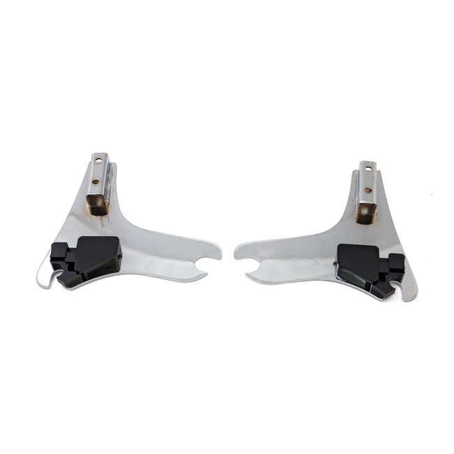Cycle Visions, detachable sissy bar side plates. Chrome Sissy Bars Side Plates Cycle Visions