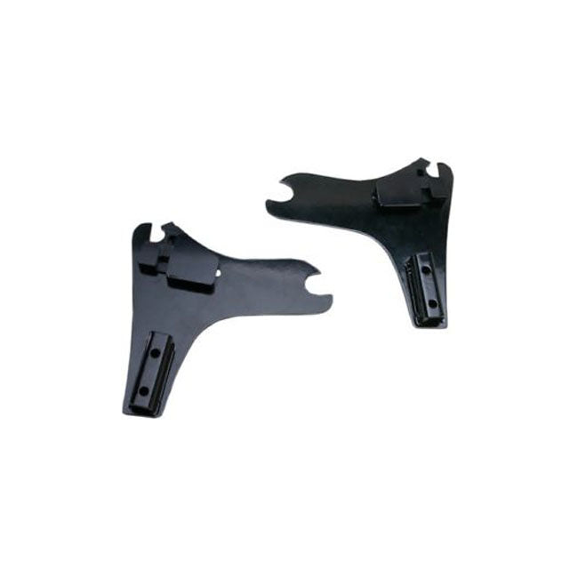 Cycle Visions, detachable sissy bar side plates. Black Sissy Bars Side Plates Cycle Visions