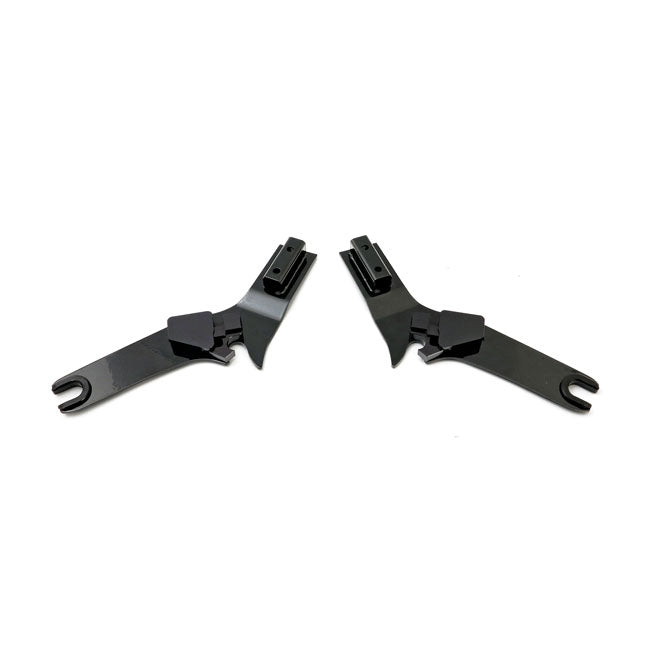 Cycle Visions, detachable sissy bar side plates. Black Sissy Bars Side Plates Cycle Visions