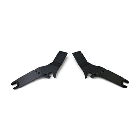 Cycle Visions, detachable sissy bar side plates. Black Sissy Bars Side Plates Cycle Visions