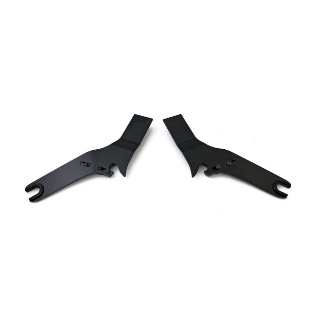 Cycle Visions, detachable sissy bar side plates. Black Sissy Bars Side Plates Cycle Visions