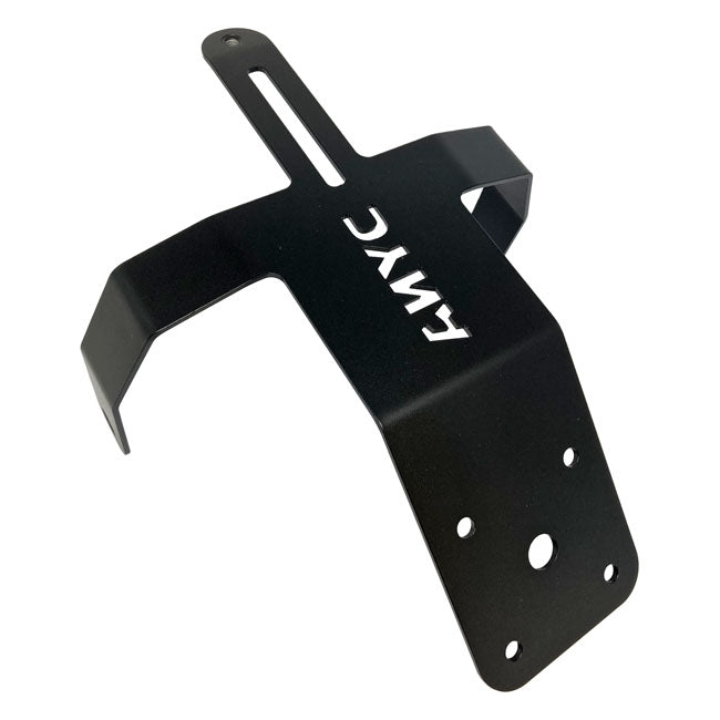 Dmp, Under Fender License Plate Holder. Black License Plate Brackets Danish Motorcycle Parts