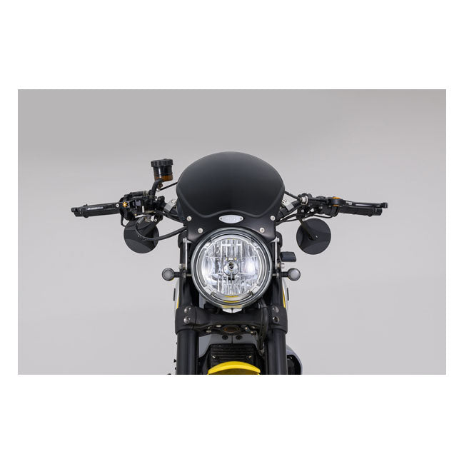 Daytona, clamp-on ABS mirror. 22mm Mirrors Daytona