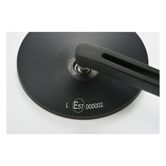 Daytona D Mirror 3 Round Rod Alu Black Mirrors Daytona