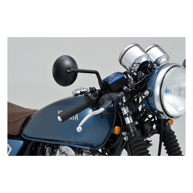 Daytona D Mirror 9 Rod Abs+Steel Pair Mirrors Daytona