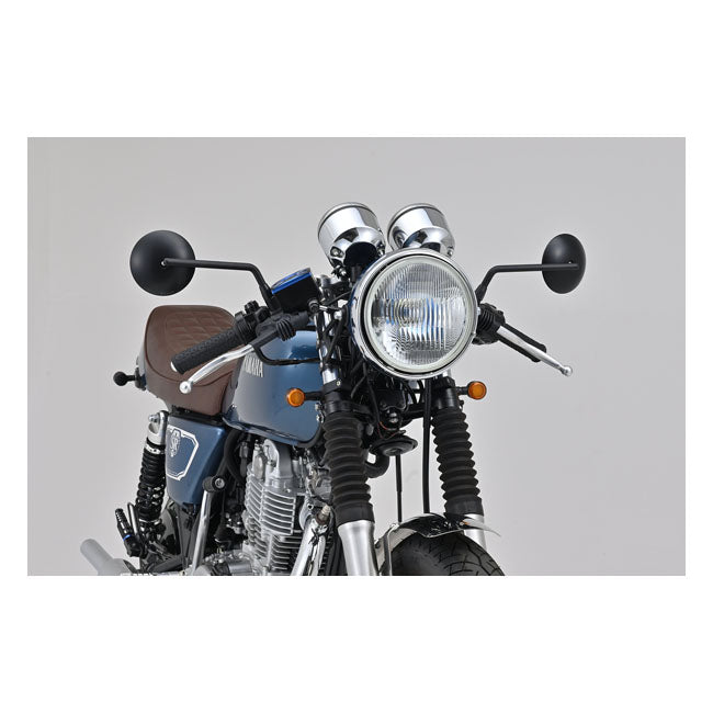 Daytona D Mirror 9 Rod Abs+Steel Pair Mirrors Daytona