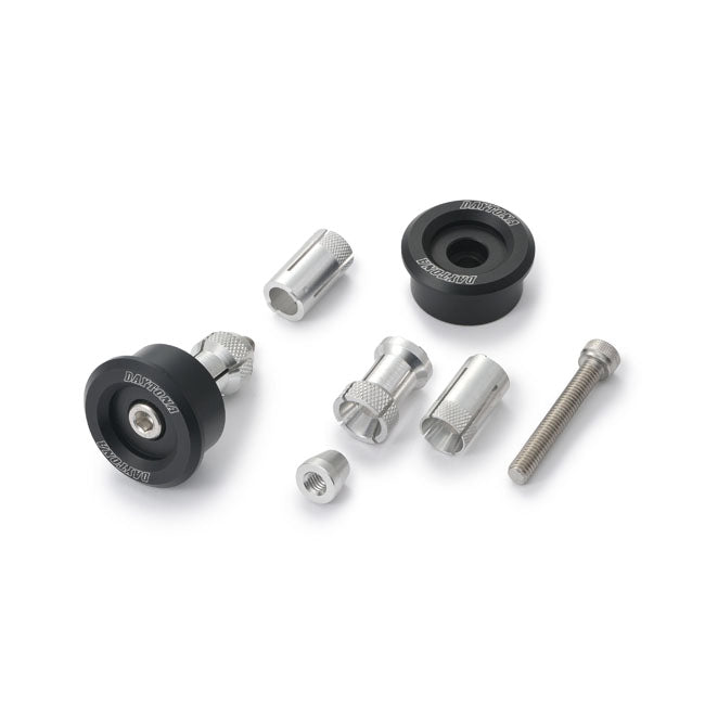 Daytona, bar end mirror adaptor set. Black Mirrors Daytona