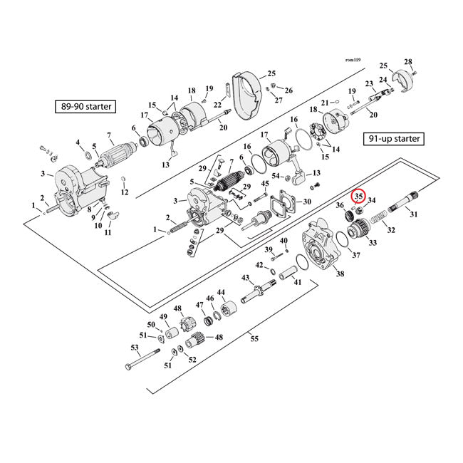 Roller, Starter Motor Clutch Starter Motors Samwel
