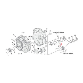 Sprocket Shaft Bearing Spacer Shim .096" Sprocket Shafts Bearing Spacers Mcs