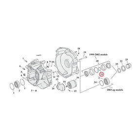 Sprocket Shaft Bearing Spacer Shim .104" Sprocket Shafts Bearing Spacers Mcs
