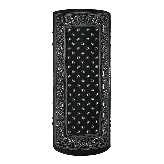 ZANheadgear Motley Tube polyester black paisley Tunnels Zan Headgear