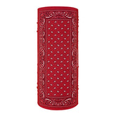 ZANheadgear Motley Tube polyester red paisley Tunnels Zan Headgear