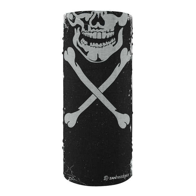 ZANheadgear Motley Tube polyester skull xbones Tunnels Zan Headgear