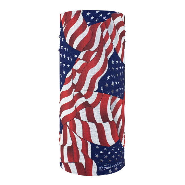 ZANheadgear Motley Tube polyester wavy american flag Tunnels Zan Headgear