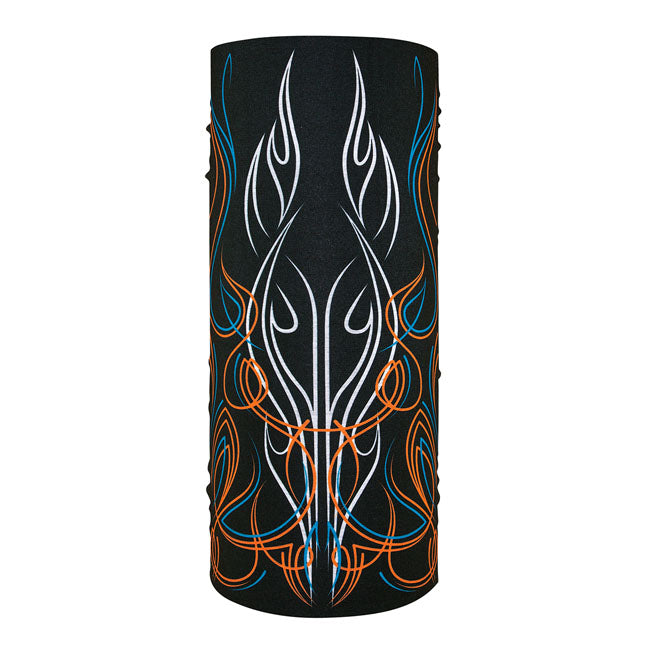 ZANheadgear Motley Tube polyester pinstripe flame Tunnels Zan Headgear
