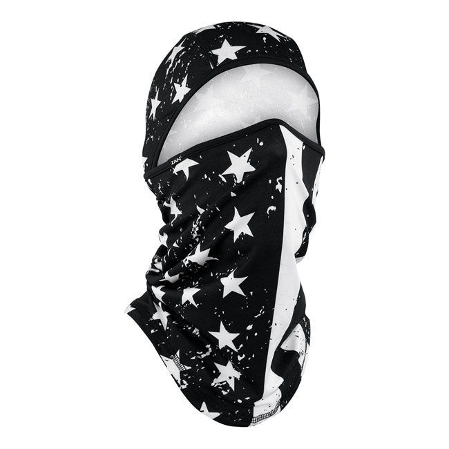 ZANheadgear Balaclava sportflex black & white flag Tunnels Zan Headgear