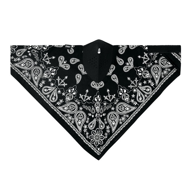 ZANheadgear Neodanna mask black paisley Face Masks Zan Headgear