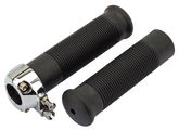 Gzp Twist Grip 1" Chrome With Grip Set Grip Zodiac Default Title