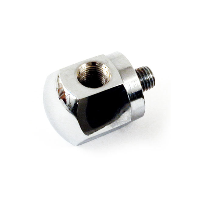 Rocker Box Oil Gauge Fitting. Chrome Oil Gauge Fittings Mcs