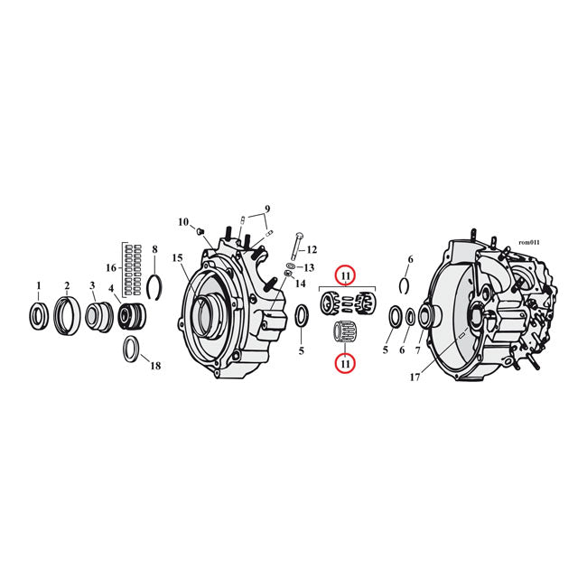 Inner Bearing Race, Pinion Shaft Pinion Shaft Bearings Mcs