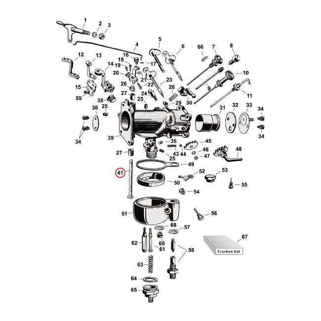 Throttle Shaft, 1" Linkert Carbs Linkert Repl Parts Samwel