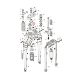 Spring Cup Rebound Spring, Softail Springer Springer Rebuild Parts Samwel