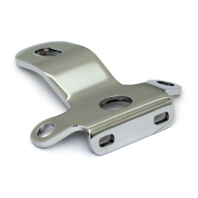 Motor Mount W/Coil Mount. With Ignition Switch Hole. Chrome Engine Mounts Mcs