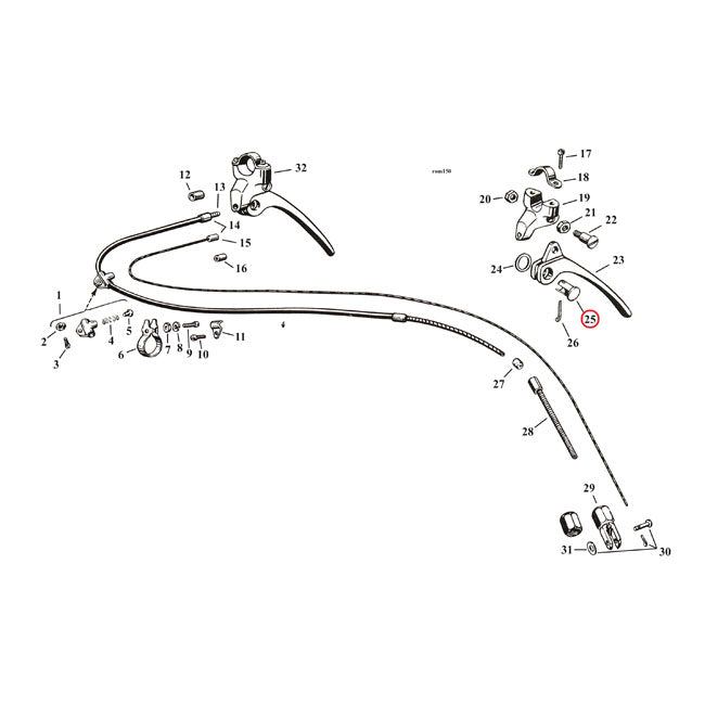 Bushing, Handlebar Brake Lever Cable Misc Samwel