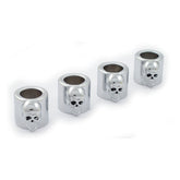 Spring Cover Set, Pushrod. Skull Pushrod Covers Mcs