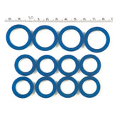 Pushrod Cover Seal Kit, Blue Silicone Pushrod Covers Gaskets And Seals Mcs