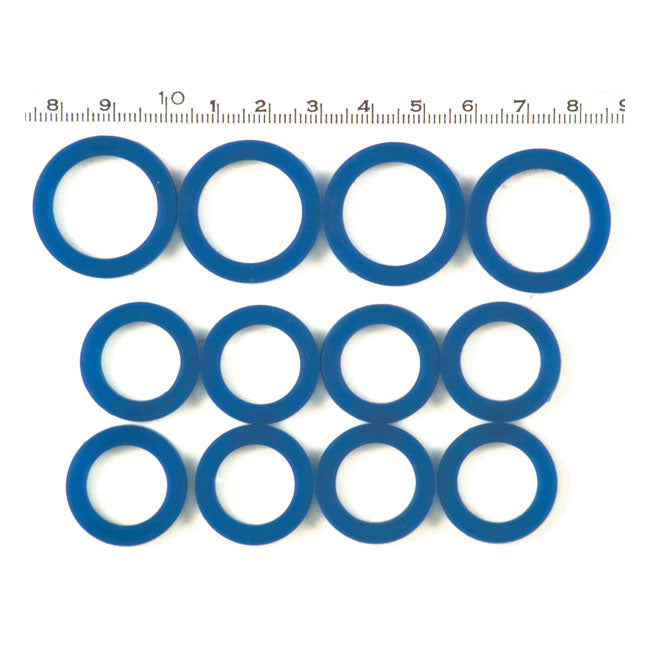 Pushrod Cover Seal Kit, Blue Silicone Pushrod Covers Gaskets And Seals Mcs