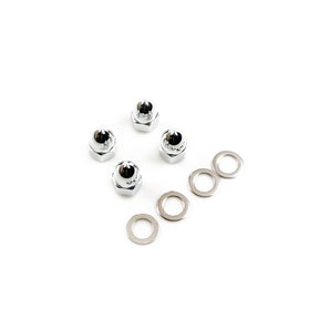 Gw, Rocker Shaft End Nut Set. Acorn Style, Chrome Rocker Shaft Nut Kits Gardner Westcott