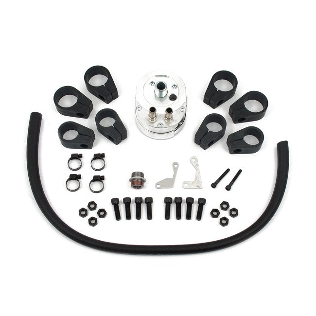 Jagg, oil cooler kit. Vertical mount, 6 row, Slimline Oil Cooler Jagg Oil Coolers