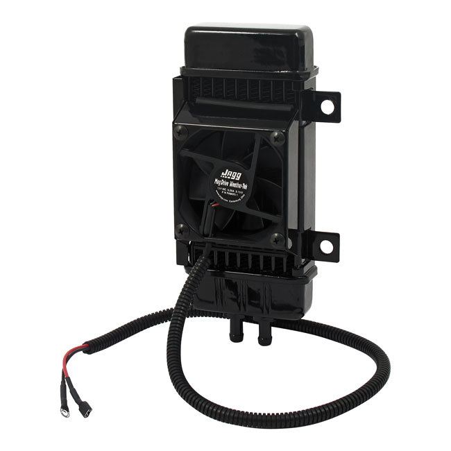 Jagg, oil cooler kit. Vertical mount, 10 row, Fan Oil Cooler Jagg Oil Coolers