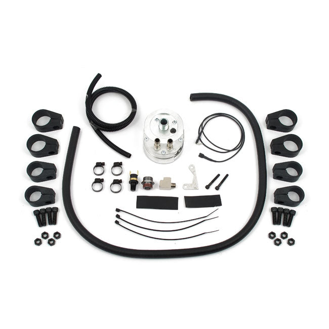 Jagg, oil cooler kit. Vertical mount, 10 row, Fan Oil Cooler Jagg Oil Coolers