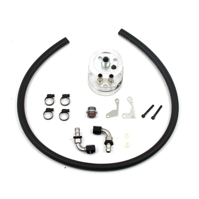 Jagg, oil cooler kit. Low mount - Horizontal - 10 row Oil Cooler Jagg Oil Coolers