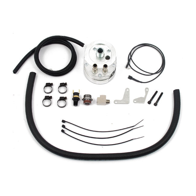 Jagg, oil cooler kit. Low mount - Horizontal - 10 row - Fan Oil Cooler Jagg Oil Coolers