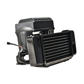 Jagg, oil cooler kit. Low mount - Horizontal - 10 row - Fan Oil Cooler Jagg Oil Coolers