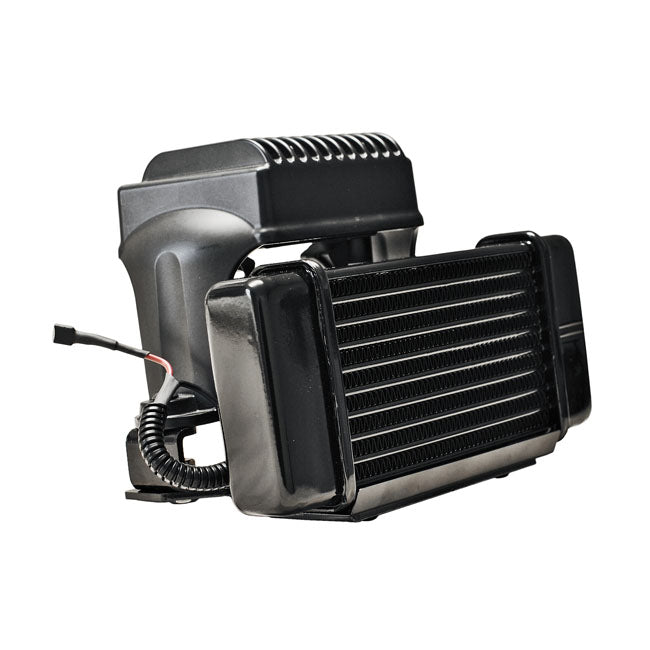 Jagg, oil cooler kit. Low mount - Horizontal - 10 row - Fan Oil Cooler Jagg Oil Coolers