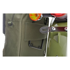 Daytona, HenleyBegins saddlebag. 15 liter. Khaki Saddlebags Daytona