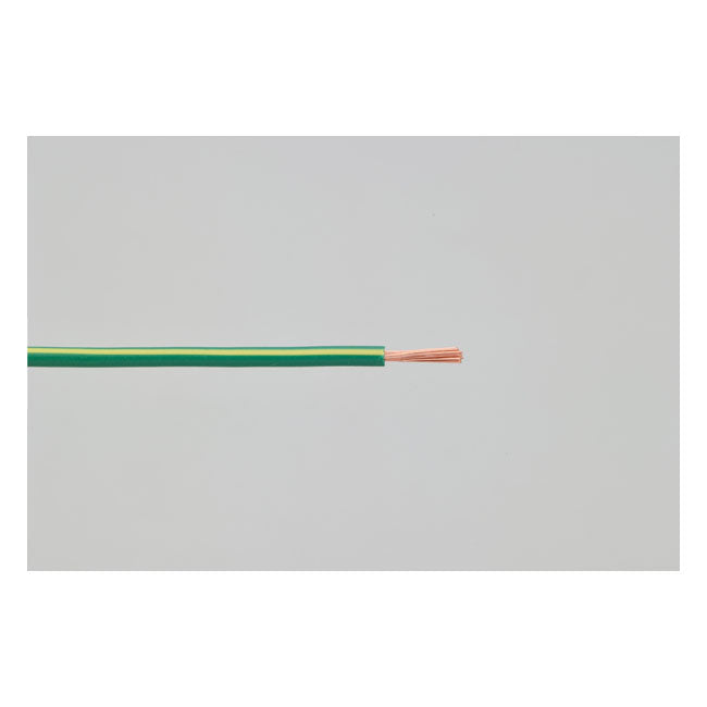 Electrical Wire. 2 Meter 0.75sq. Green/Yellow Wiring Mcs