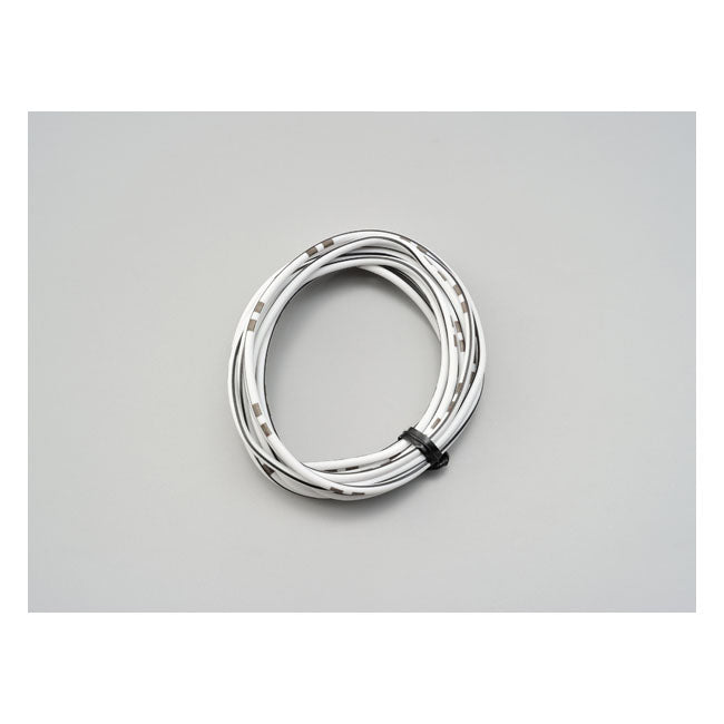 Electrical Wire. 2 Meter 0.75sq. White/Black Wiring Mcs