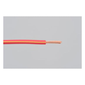 Electrical Wire. 2 Meter 0.75sq. Red/Yellow Wiring Mcs