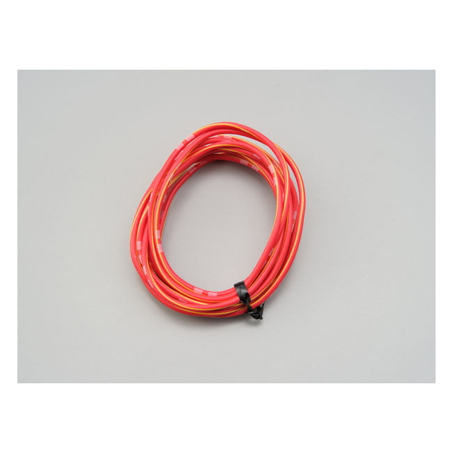 Electrical Wire. 2 Meter 0.75sq. Red/Yellow Wiring Mcs
