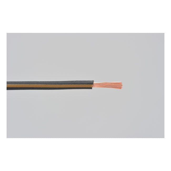 Electrical Wire. 2 Meter 0.75sq. Black/Brown Wiring Mcs