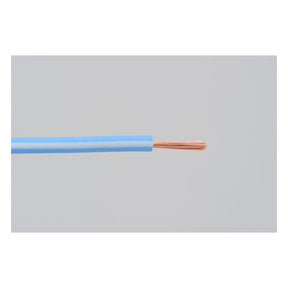 Electrical Wire. 2 Meter 0.75sq. Light Blue/White Wiring Mcs