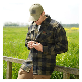 Lumberjack Flannel Shirt Checkered Black/Olive Shirts Army Surplus